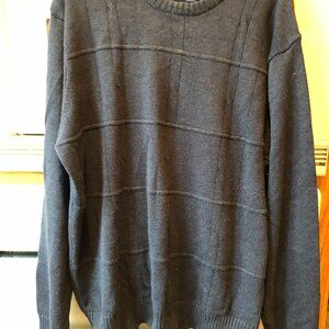 Saddlebred Men's Pullover Knit Sweater Crew Neck Big & Tall XLT Dark Blue